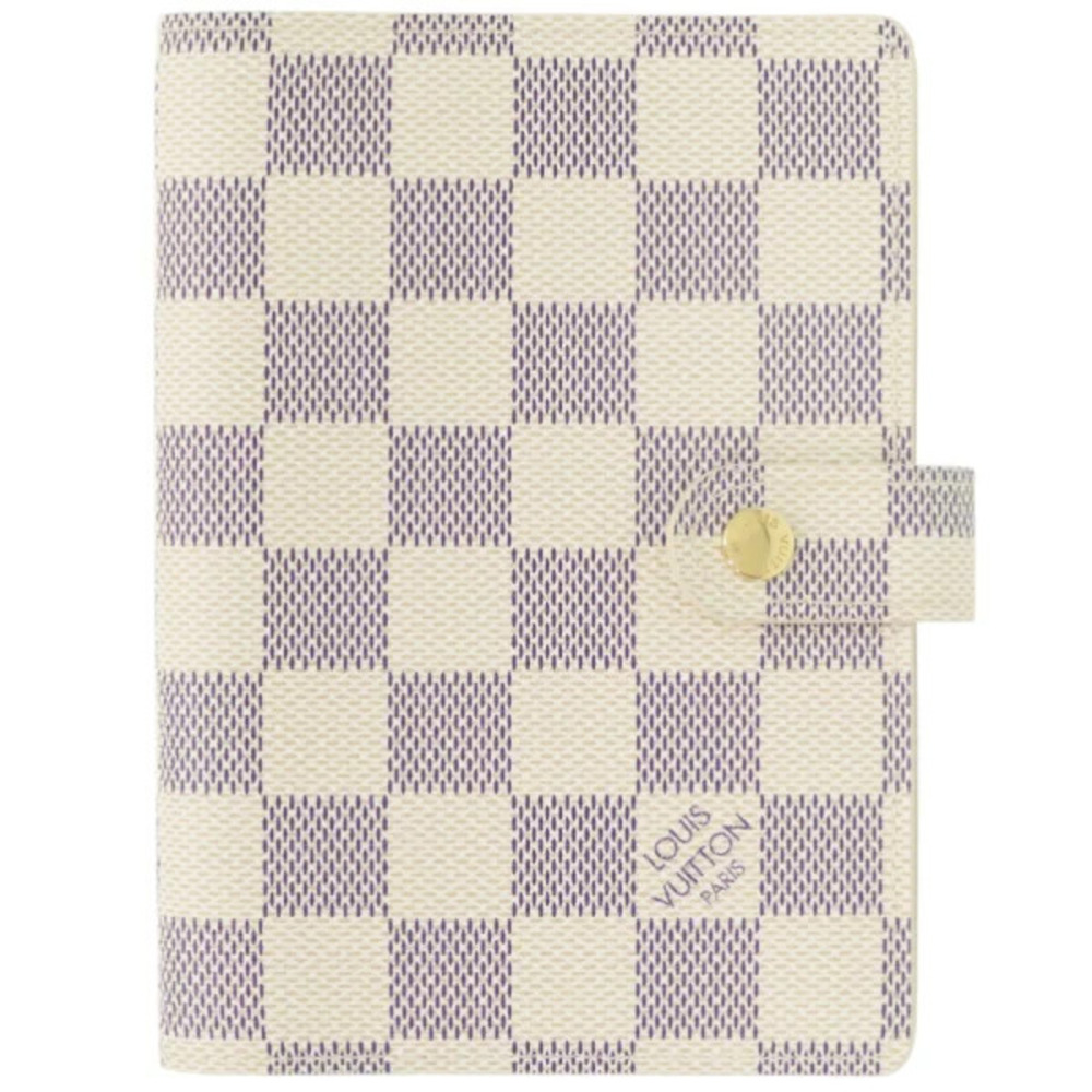 Louis Vuitton Agenda Damier Azur White Notebook Cover LV